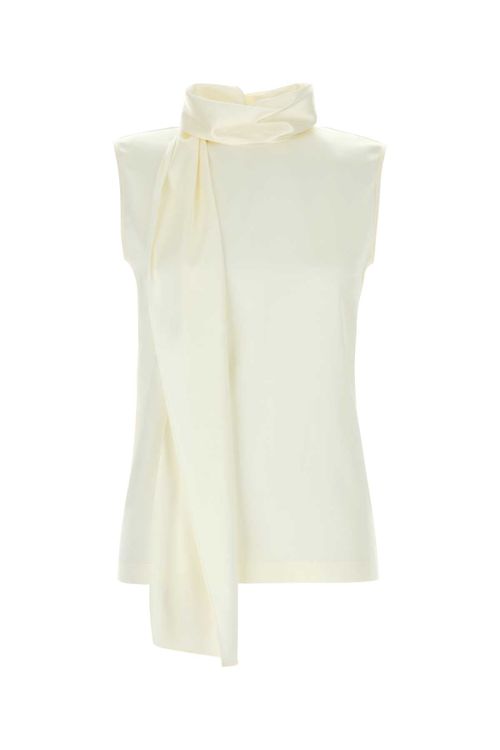 Scarf Blouse — White