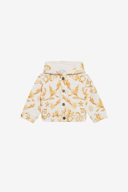 Gold Arabesque Print Sweatshirt