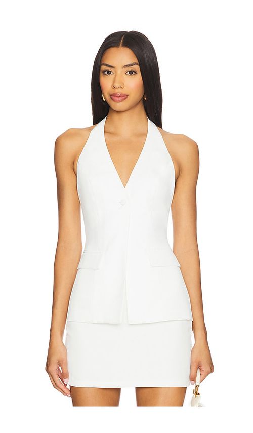 ALL THE WAYS Natalyna Vest in White.  XS. Also in