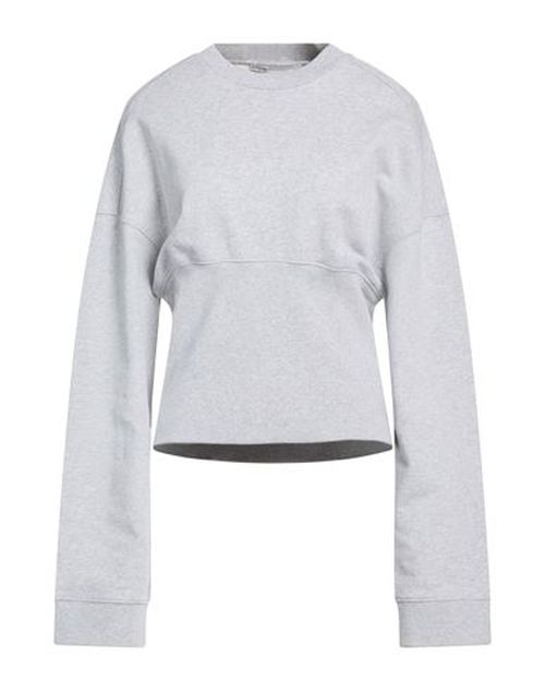 Woman Sweatshirt Light grey Size M Cotton