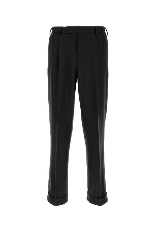 Black Wool Pant