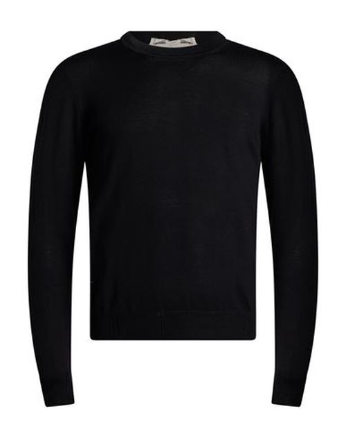 Man Sweater Black Size S Merino Wool