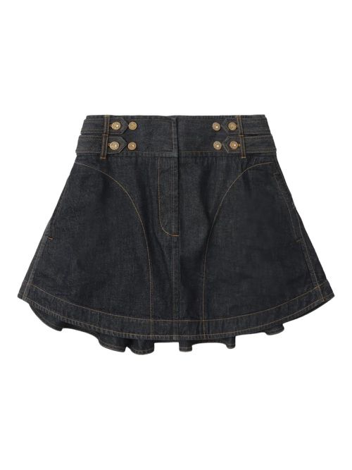 Cargo Denim Mini Skirt