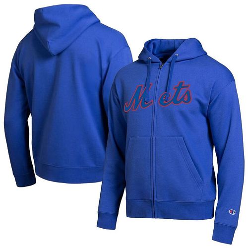 Men's Champion New York Mets Royal All-Star Wordmark Full-Zip Hoodie, : arge, Blue