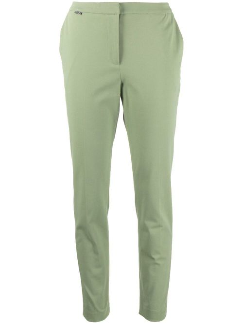 Low-rise tapered trousers - Green