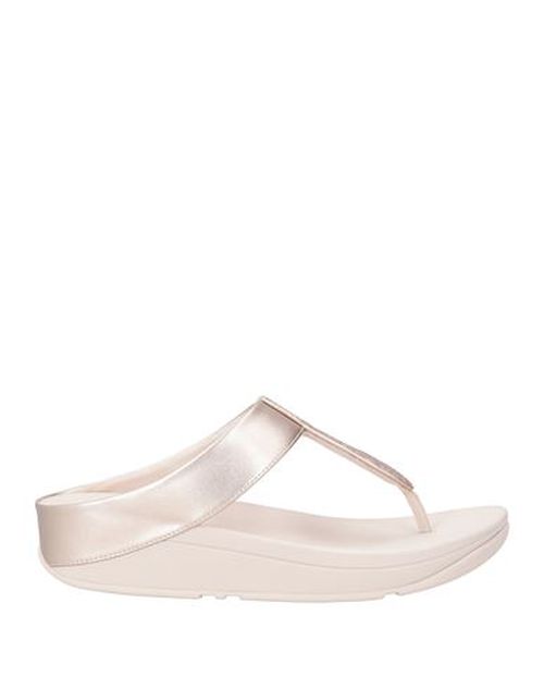 Woman Thong sandal Pink Size 7 Textile fibers, Synthetisches Material