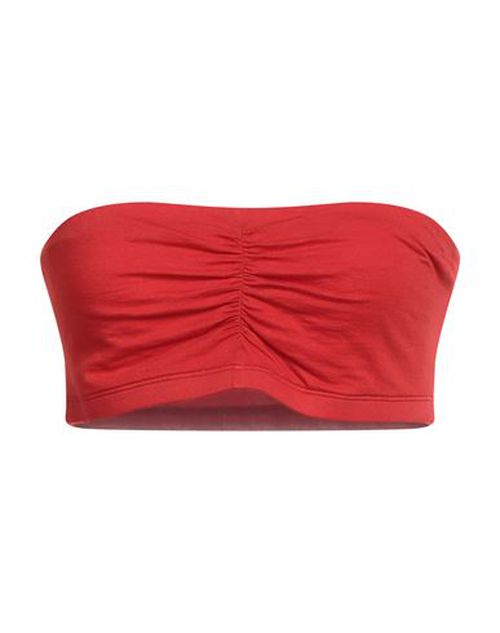 Woman Top Red Size M Cotton, Elastane