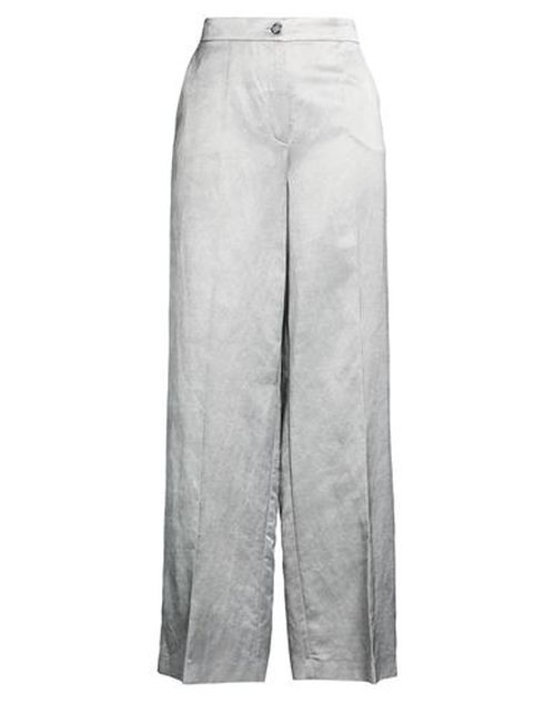 Woman Pants Light grey Size 8 Viscose, Linen, Cotton