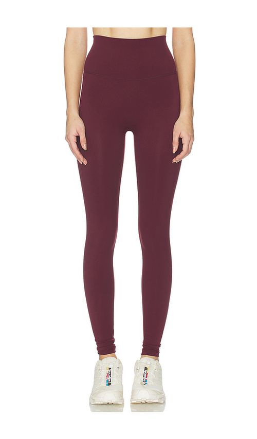 Astoria Full Length Legging in Burgundy. L. Also in M, S