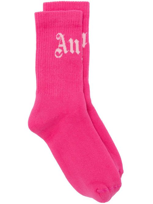 Curved Logo socks - Pink