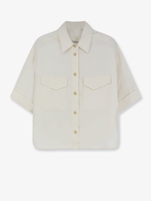 Linen-Viscose Blend Shirt — White