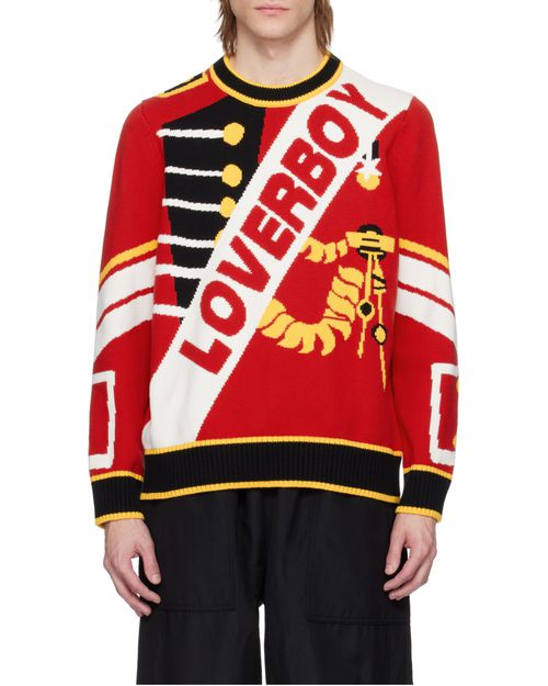 Red 'Loverboy' Logo Sweater
