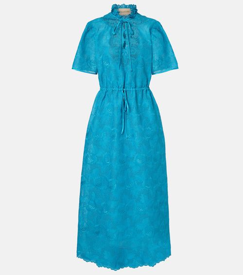 Cotton lace maxi dress