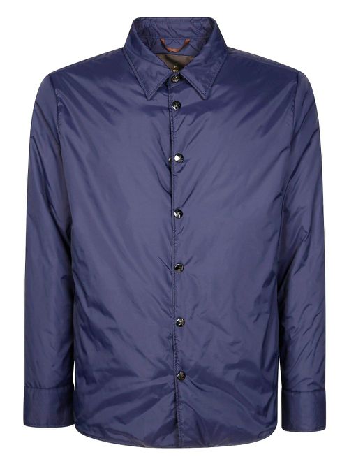 ON THE BUND technical-jersey shirt jacket - Purple