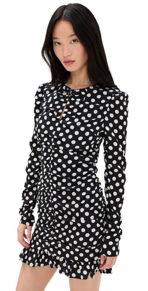 Jast Ruched Mini Dress Combo4 Black
