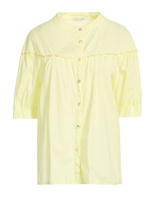 Woman Shirt Pastel yellow Size M Cotton