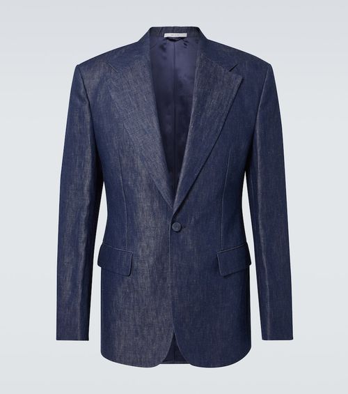 Cotton and linen blazer