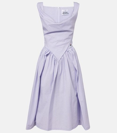 Sunday cotton seersucker midi dress