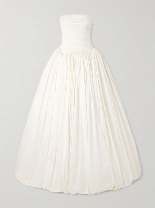 Drew Strapless Taffeta Gown