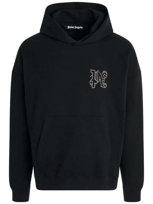 Logo-embellished hoodie - Black