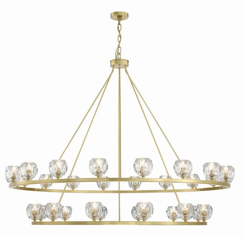 Soft Brass LED Chandelier from the Aragon Collection