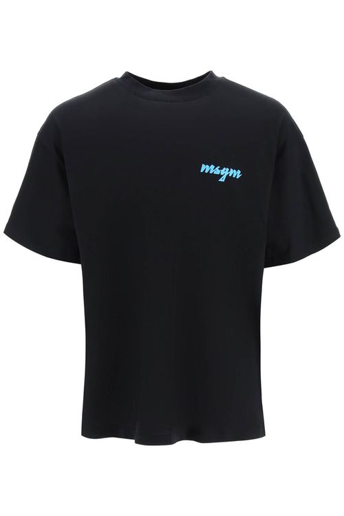 -T Shirt Con Stampa Logo In Rilievo-Uomo