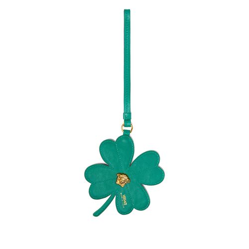 Crystal-embellished Clover Keyring