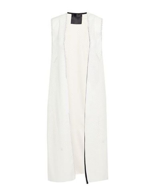 Woman Overcoat & Trench Coat White Size M Polyester