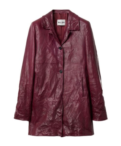 Leather coat