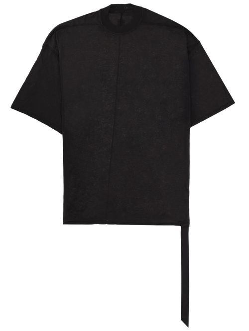 Black Solid Crew Neck T-Shirt
