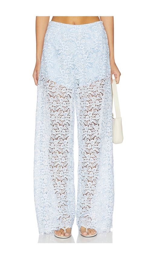 Generation Love Cleo Two Tone Lace Pants in Blue. - M also in L, S