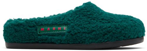 Kids Green Logo Patch Mules