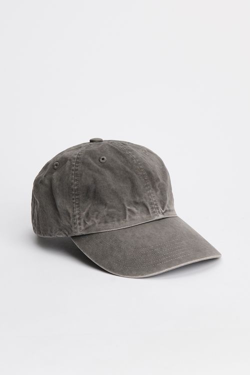 Auralee Garment Dyed Finx Chino Cap Made by Kijima Takayuki Ink Black