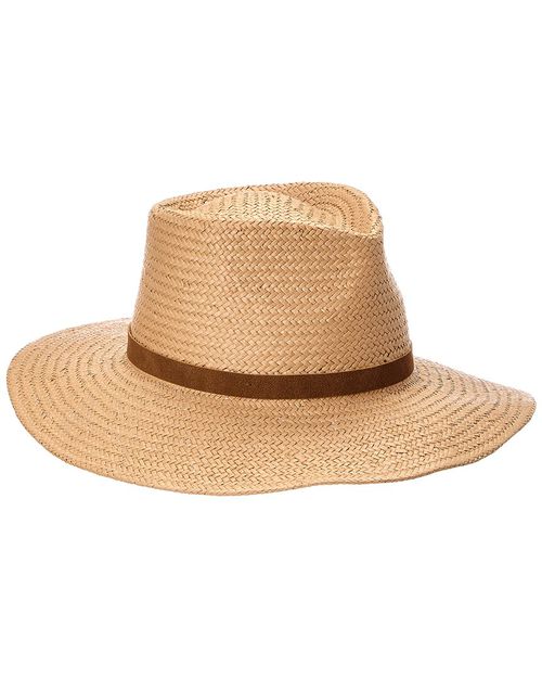 Wide Brim Straw Fedora