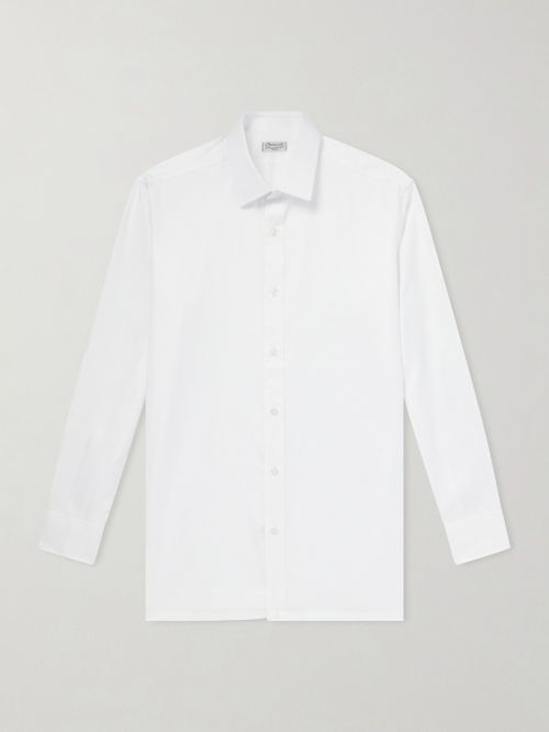 Cotton-Herringbone Shirt