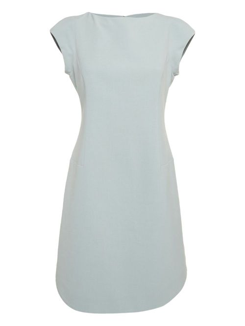 Cap-sleeve A-line dress - Grey