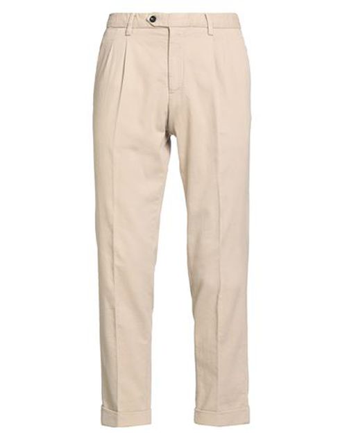 Man Pants Beige Size 34 Cotton, Elastane