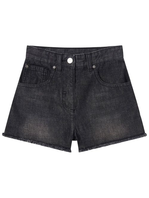 Faded Denim Shorts