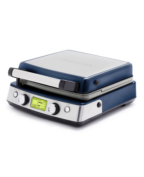 Elite 4-Square Nonstick Belgian & Regular Waffle Maker - Oxford Blue