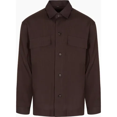 Hugo Boss Men's P Cai K2P Shirt Brown - : 42/Regular