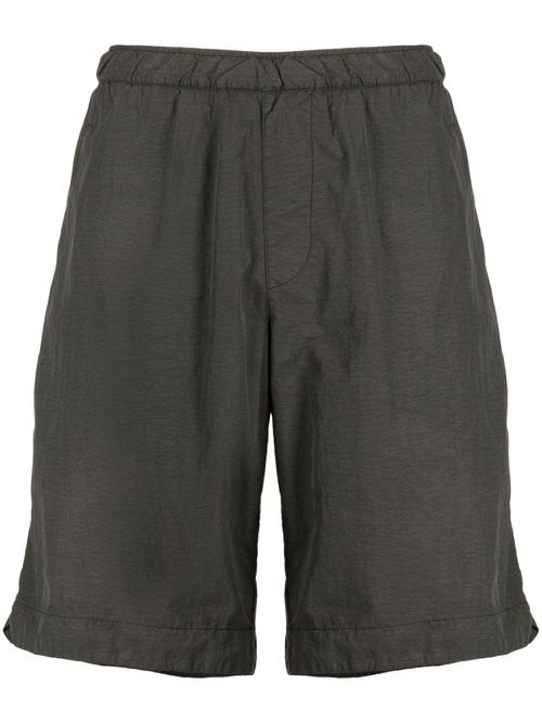 Elasticated-waist shorts - Green