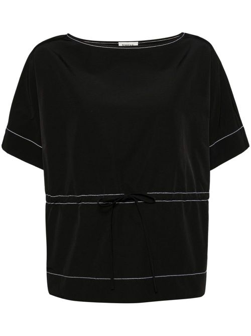 Cotton blend top - Black
