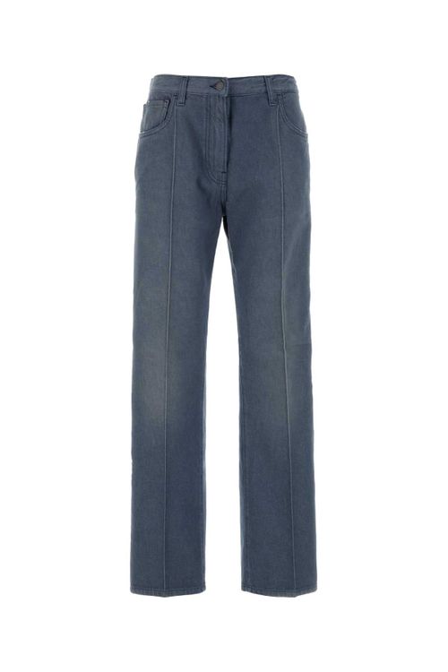 Straight-leg Denim Jeans — Blue