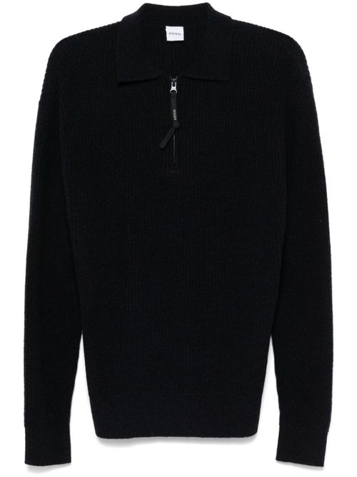 Fisherman's knit polo shirt - Blue