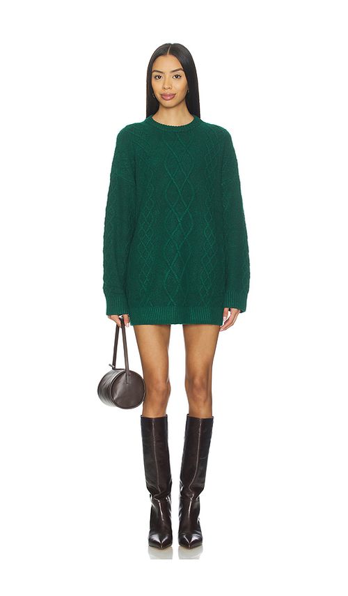 Show Me Your Mumu Canyon Tunic Sweater Dress in Green. - XS also in L, M, S