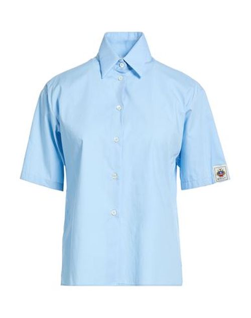 Woman Shirt Light blue Size 8 Cotton