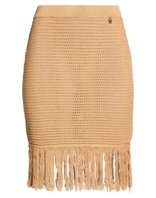 Woman Mini skirt Camel Size 6 Viscose, Polyamide