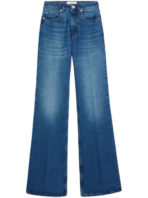 High-rise flared-leg jeans - Blue