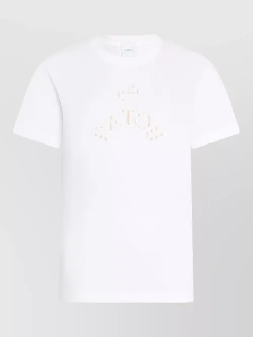 Patou - short sleeve crew neck lightweight top