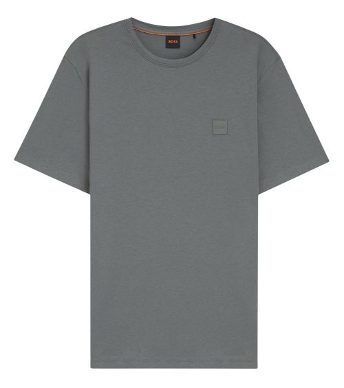 Grey Solid Crew Neck T-Shirt